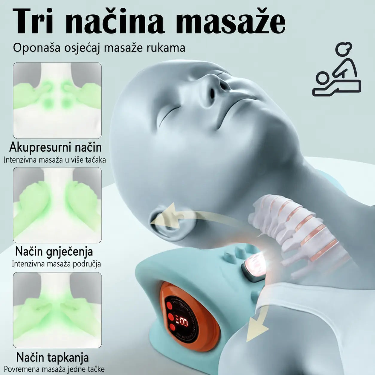 OrthoRelax® Premium – Masažer protiv bola u vratu, leđima i ramenima
