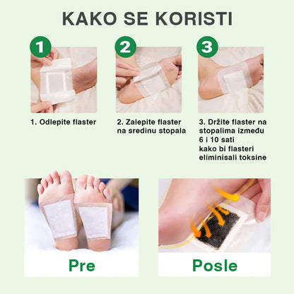 Set Od 10 Flastera Za Detoksikaciju (10 dana detoksa)