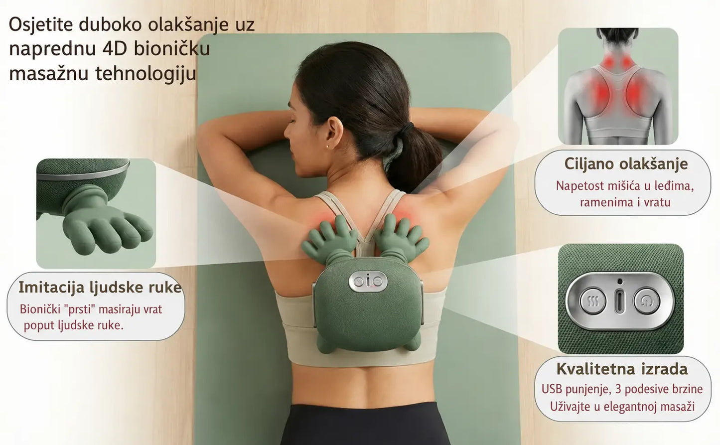 ManuRelax™ — Masaža vrata i ramena koju ne morate držati rukom